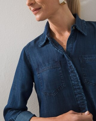 Fringe Denim Shirt | Chico's