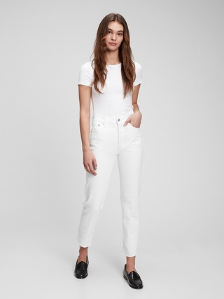 High Rise Cheeky Straight Jeans with Washwell | Gap (CA)