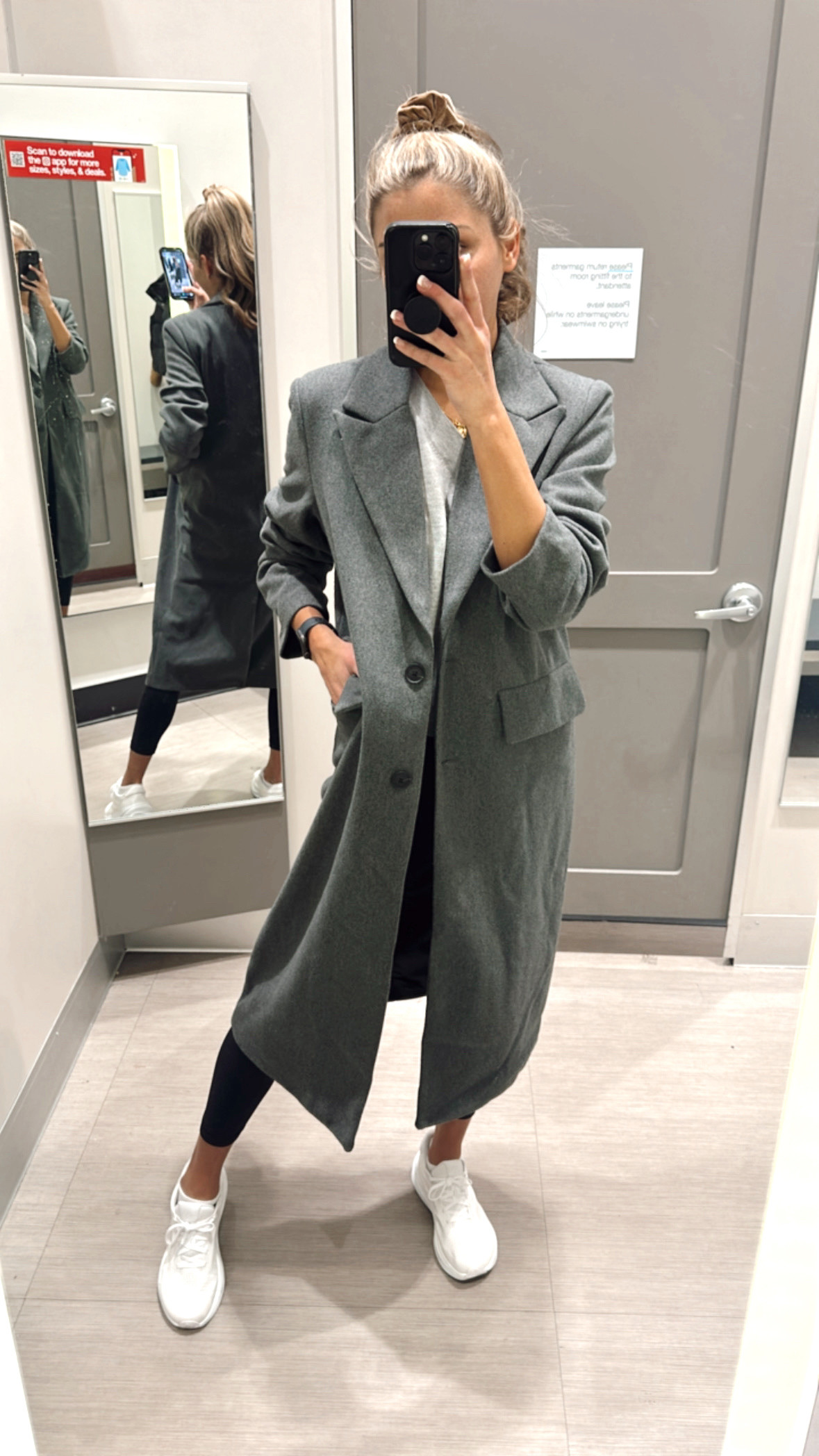 Obsessed with this faux wool trench! Looks designer. Such a fall and winter staple. Wearing size medium ✨


•
•
•
Women’s outerwear, fall and winter coats, trench coats, wool trench coats, everyday fall outfits, casual winter looks, New York City, NYC outfit , street wear 

#LTKFindsUnder100 #LTKWorkwear #LTKTravel