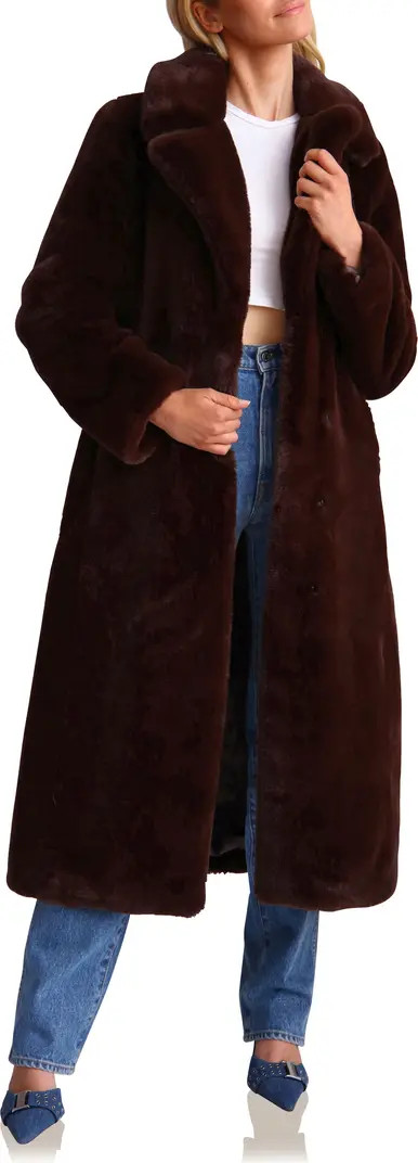 Avec Les Filles Longline Faux Fur Coat | Nordstrom | Nordstrom