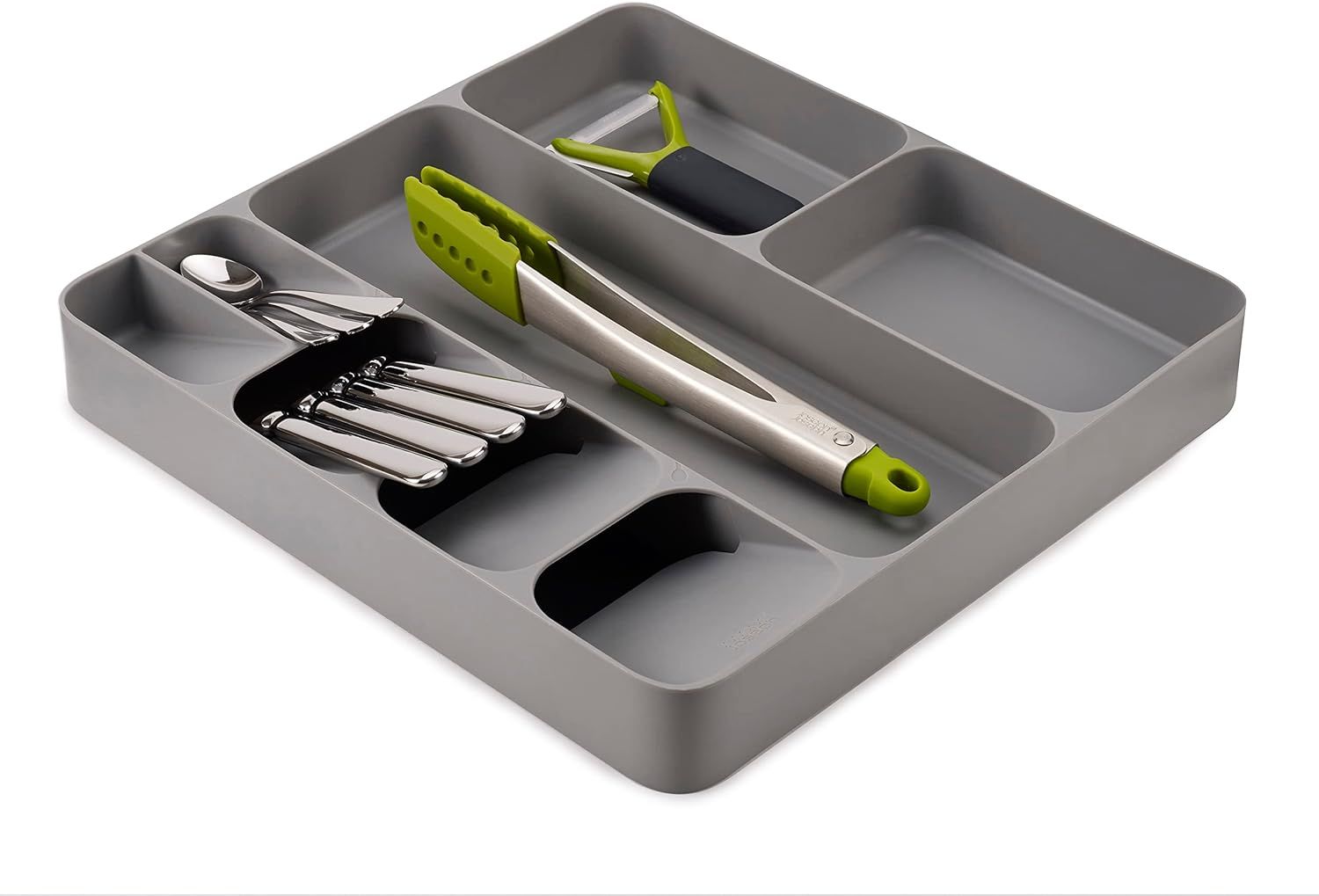 Joseph Joseph DrawerStore Kitchen Drawer Organizer Tray for Cutlery Utensils and Gadgets, Gray, 1... | Amazon (US)