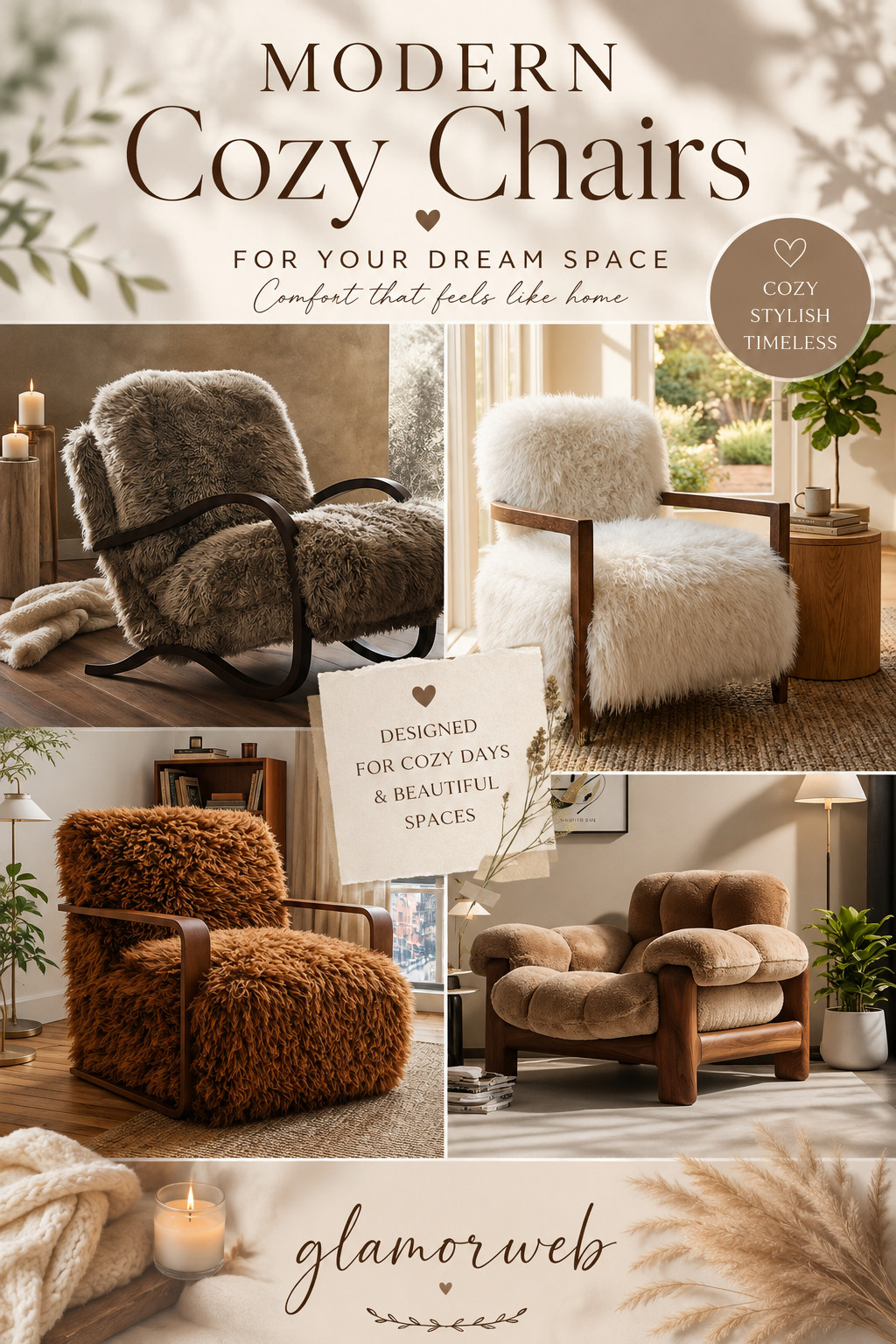 Obsessed is an understatement… these plush accent chairs bring that warm, dreamy, high-end look without trying too hard. Perfect for creating a calm, neutral, Pinterest-worthy space this fall 🤎#wayfairfinds #wayfairhome #ltkhome #ltkfinds #ltkstyle #ltkfall #homedecorfinds #chairinspo #accentchairfinds #fauxfurchair #velvetchair #leatherchair #cozyfurniture #modernlivingroom #neutralaesthetic #cozyminimalism #homeinspiration #decorinspo #fallvibes #cozyspaces #warmandcozy #pinterestviral #viralpins #trendinghome #interiorstyling #cozydecor #homeupgrade #stylishhome #minimaldecor #aestheticliving 

 #LTKSeasonal #LTKHome #LTKSaleAlert