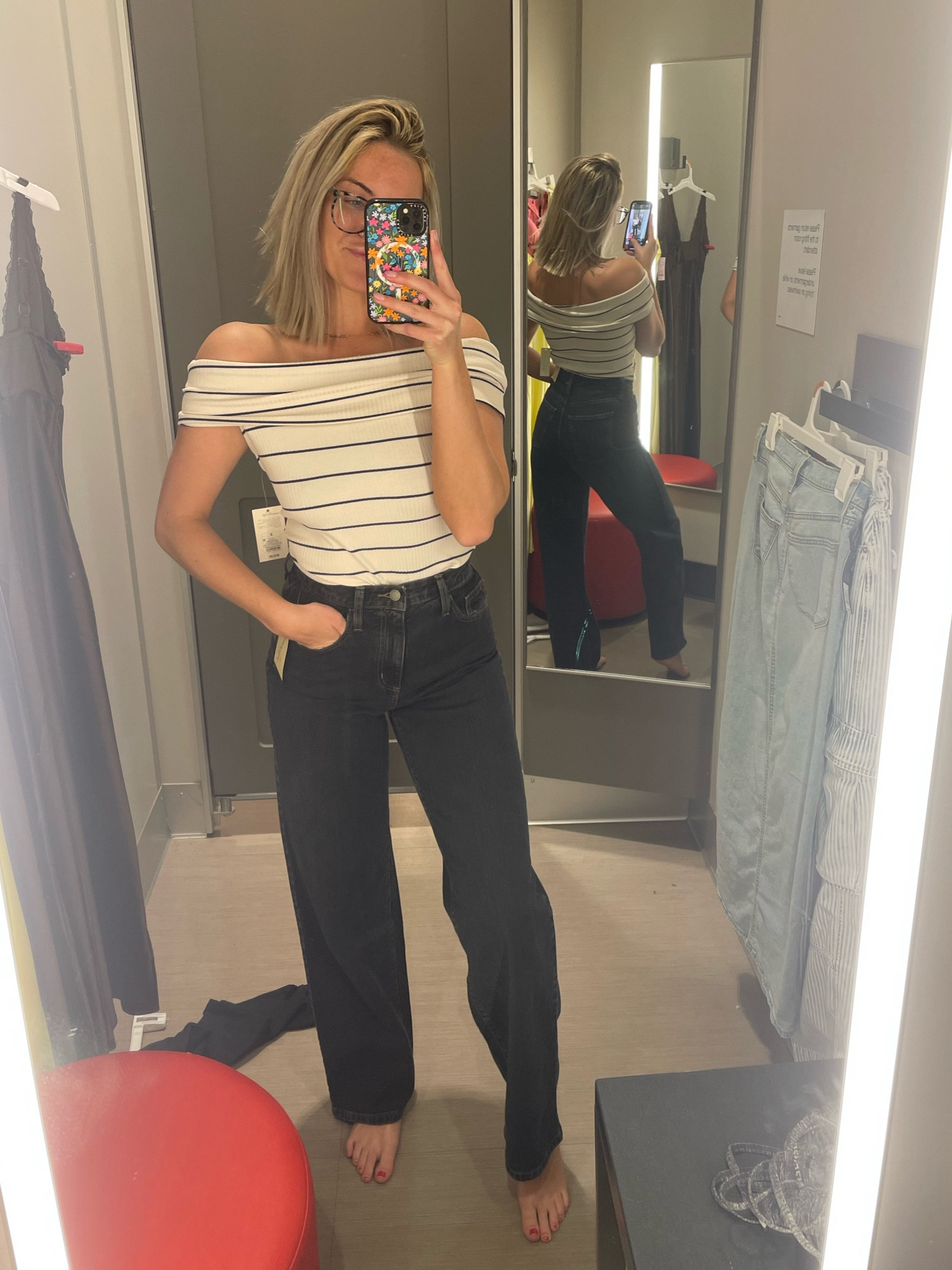 Small top, 0 in the jeans! 

#LTKStyleTip #LTKSeasonal #LTKGiftGuide