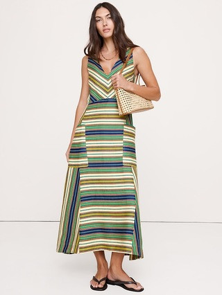 Linen Pocket Maxi Dress | Banana Republic (US)