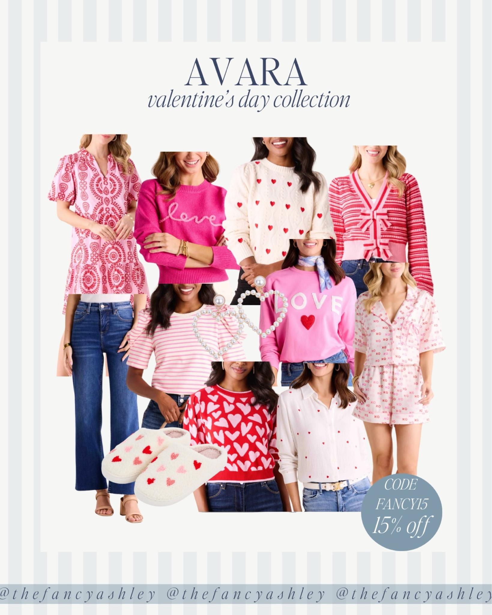 Avara’s Valentine’s Day collection just dropped, and it’s SO GOOD. Darling sweaters, fab tops, all the heart accessories—basically, perfection. Use code FANCY15 for 15% off and grab your faves before they’re gone!

#LTKFindsUnder100 #LTKSeasonal #LTKStyleTip