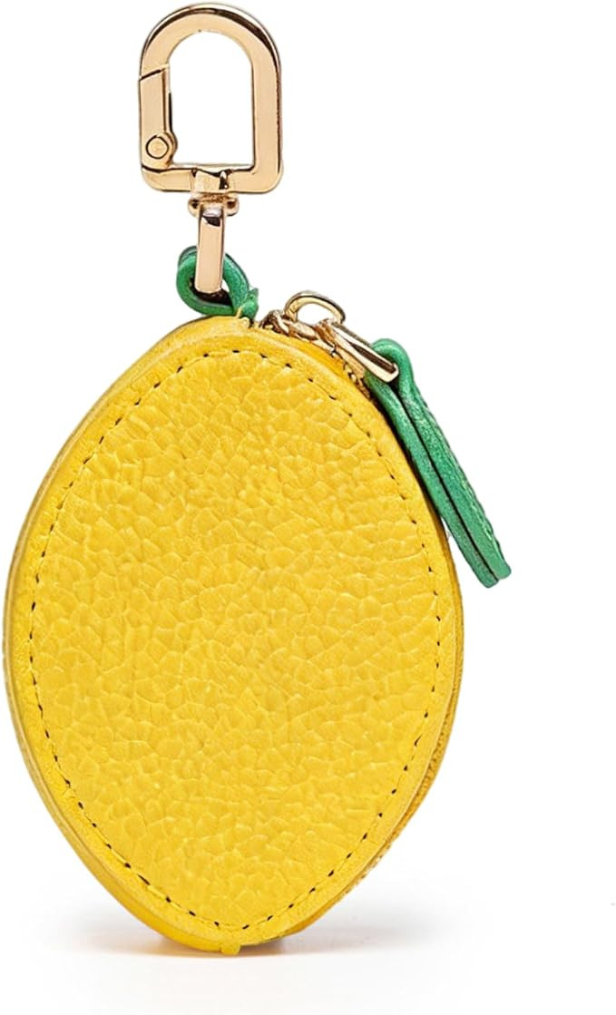 Cute Fruit Coin Purse Keychain, Mini Leather Bag Charms, Handbag, Backpack Kawaii Strawberry Lemo... | Amazon (US)