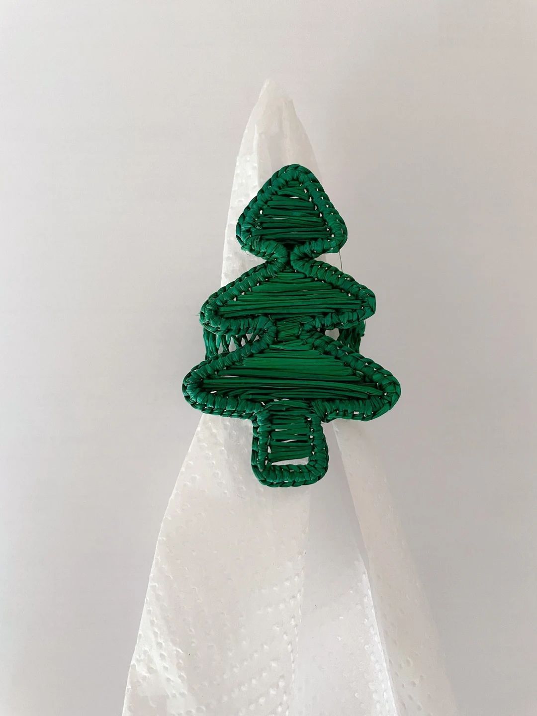 Christmas Tree Napkin Ring  Iraca Christmas Table Decor - Etsy | Etsy (US)