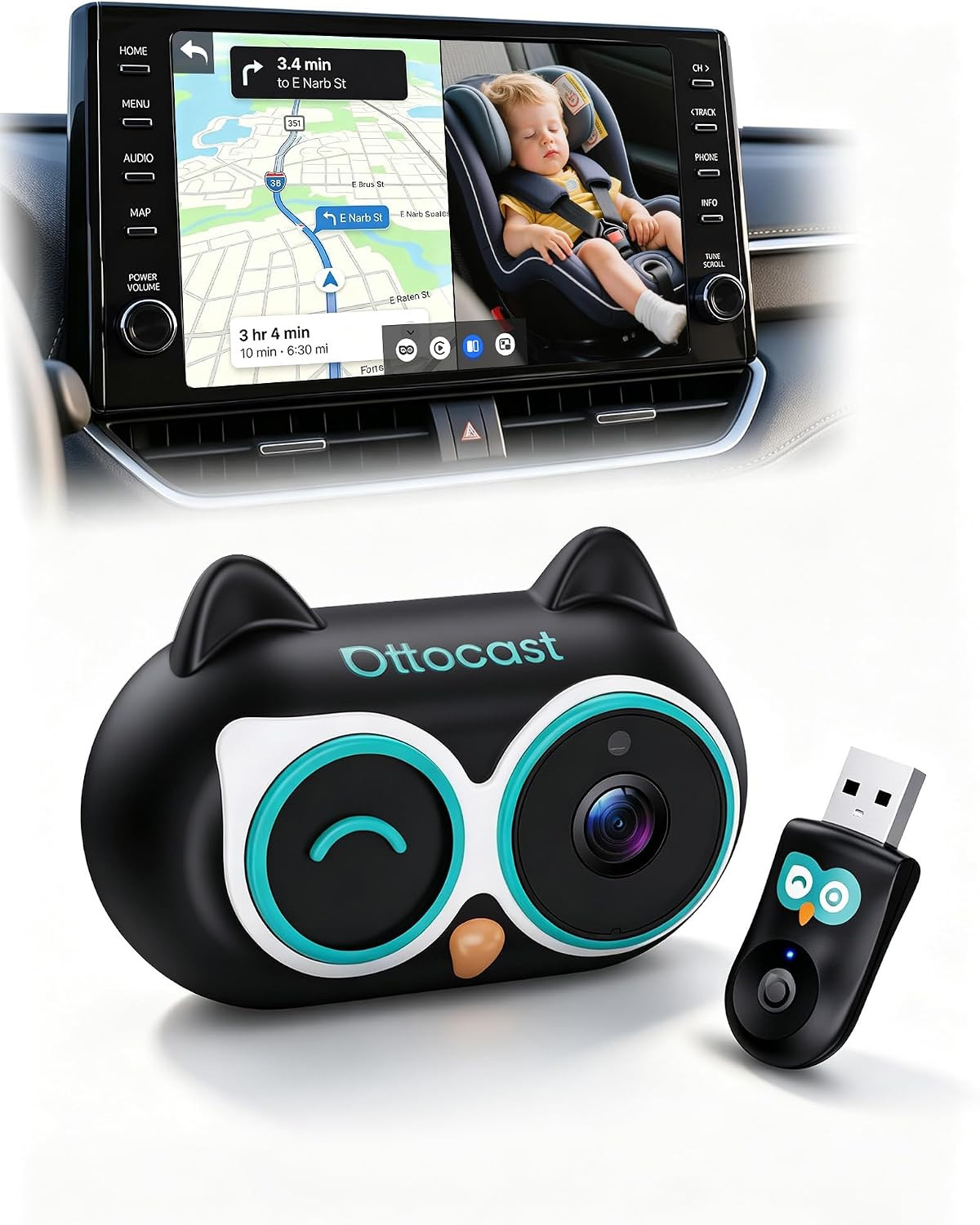 OTTOCAST Baby Car Camera,No Extra Screen Needed(No Android Support) | Amazon (US)