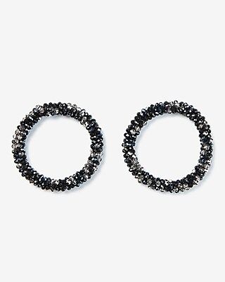 Set Of 2 Hematite Ponytail Holders | Express