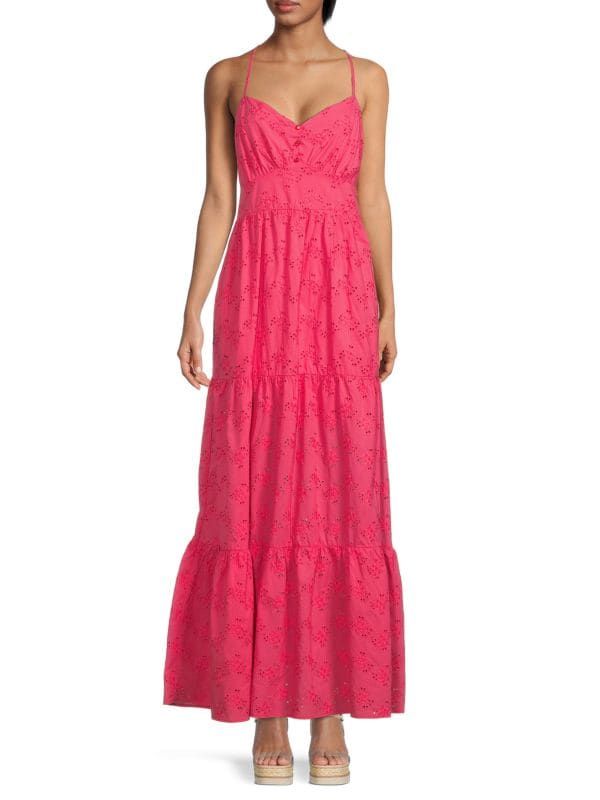 Eyelet Maxi Dress | Saks Fifth Avenue OFF 5TH