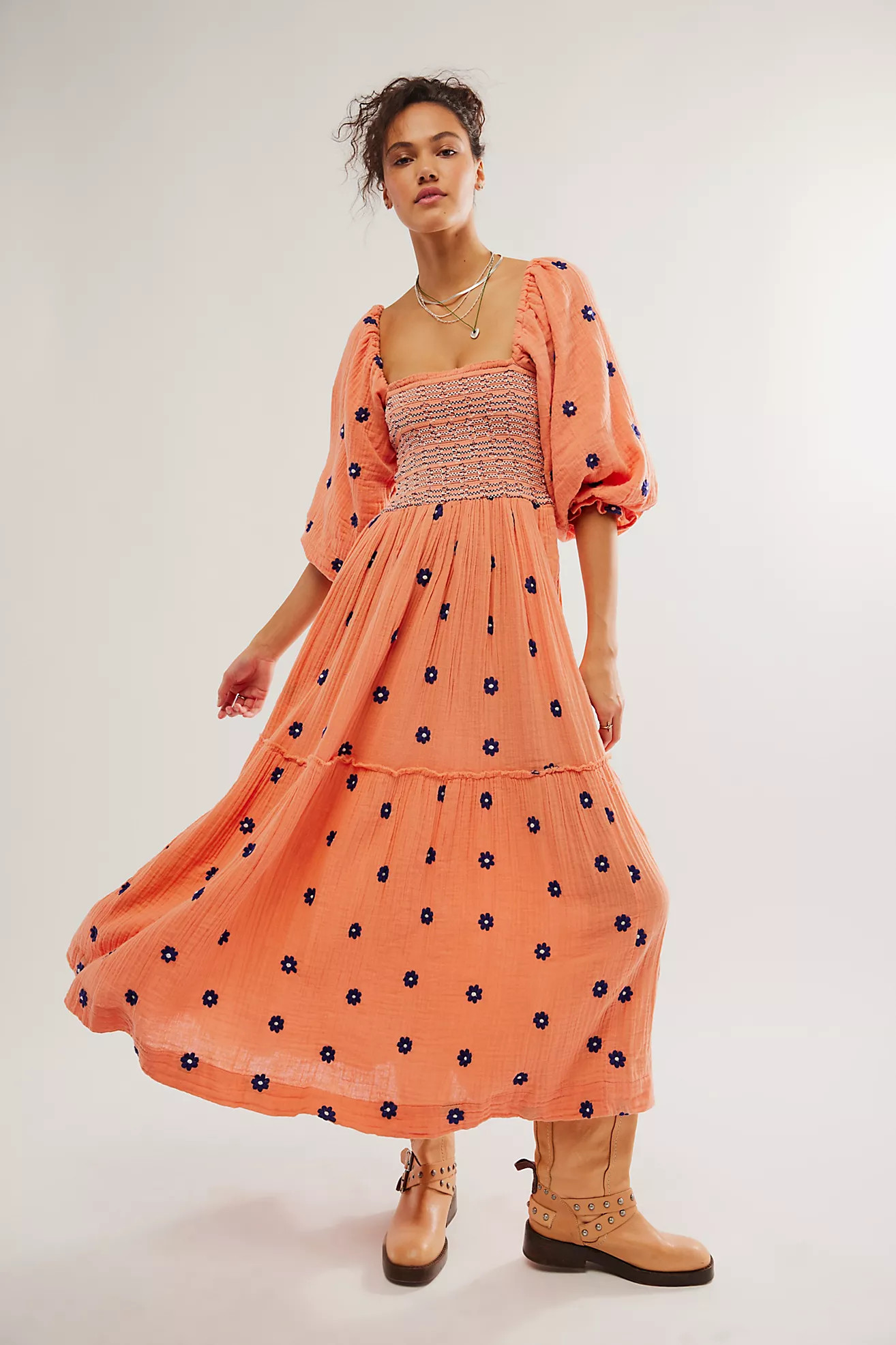 Dahlia Embroidered Maxi Dress | Free People (Global - UK&FR Excluded)