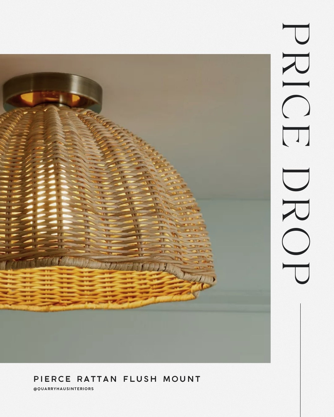 🚨 UNDER $100! 🚨

The scalloped details and antique brass mounting hardware on this rattan semi flush are so good! And it’s currently half off 🙌🏼

#LTKHome #LTKFindsUnder100