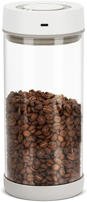 Automatic Vacuum Coffee Canister, 1.35L Airtight Coffee Canister for 18oz Coffee Beans, One-Butto... | Amazon (US)