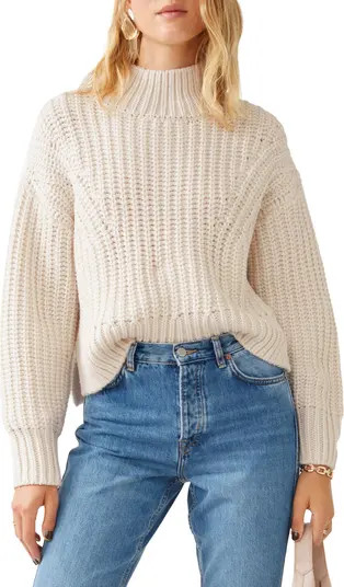 & Other Stories Mock Neck Crop Wool Sweater | Nordstrom | Nordstrom