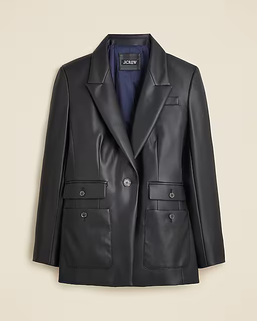 Vivienne blazer in faux leather | J. Crew US