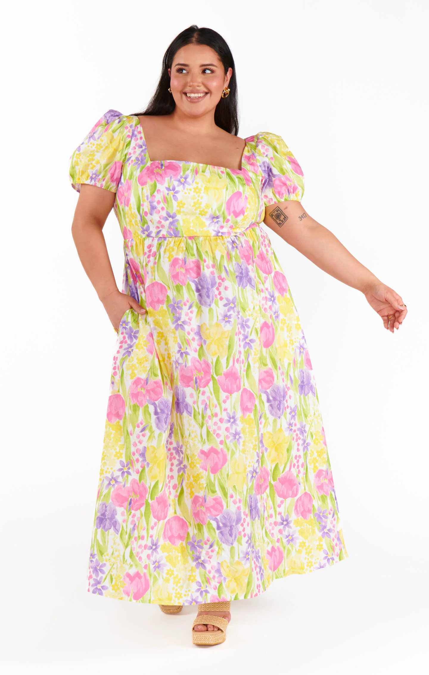 Smitten Midi Dress ~ Blooming Tulips | Show Me Your Mumu