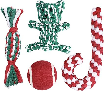 Christmas Stocking Gifts for Dog, Unique for Pets Puppy Chewing Toys Including Red Ball, Candy Ca... | Amazon (US)