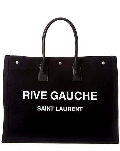 Noe Rive Gauche Canvas & Leather Tote | Gilt