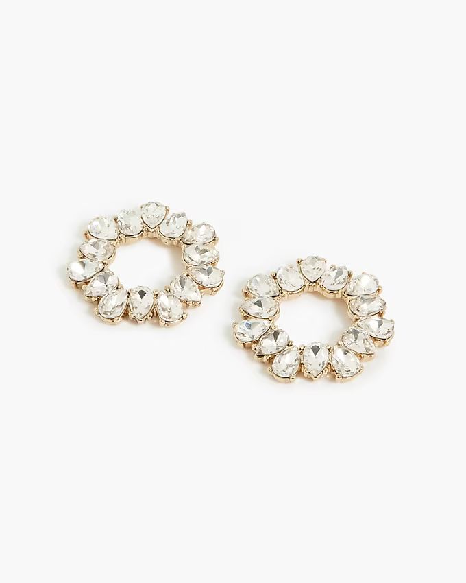 Circle crystal earrings | J.Crew Factory