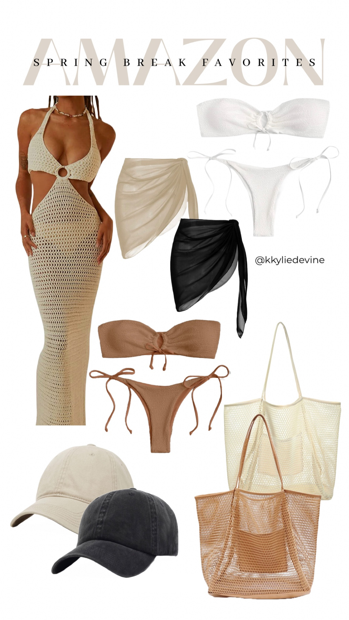 Spring break favs from Amazon✨ these pieces are perfect for any vacay☁️ shop now before sell out☀️ 

#LTKSeasonal #LTKfit #LTKU