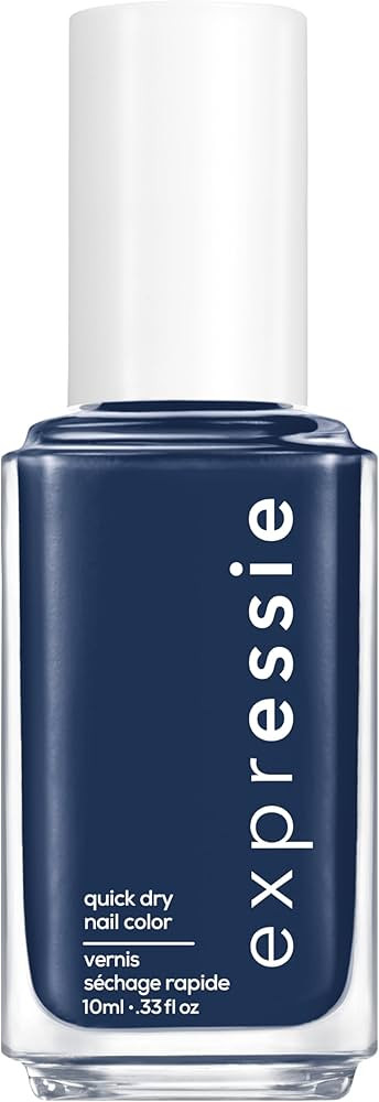 Essie expressie, Quick-Dry Nail Polish, 8-Free Vegan, Navy Blue, Left On Shred, 0.33 fl oz | Amazon (US)