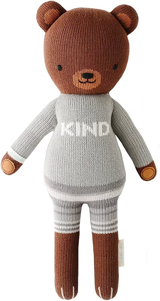 cuddle + kind Oliver The Bear Little 13" Hand-Knit Doll – 1 Doll = 10 Meals, Fair Trade, Heirlo... | Amazon (US)