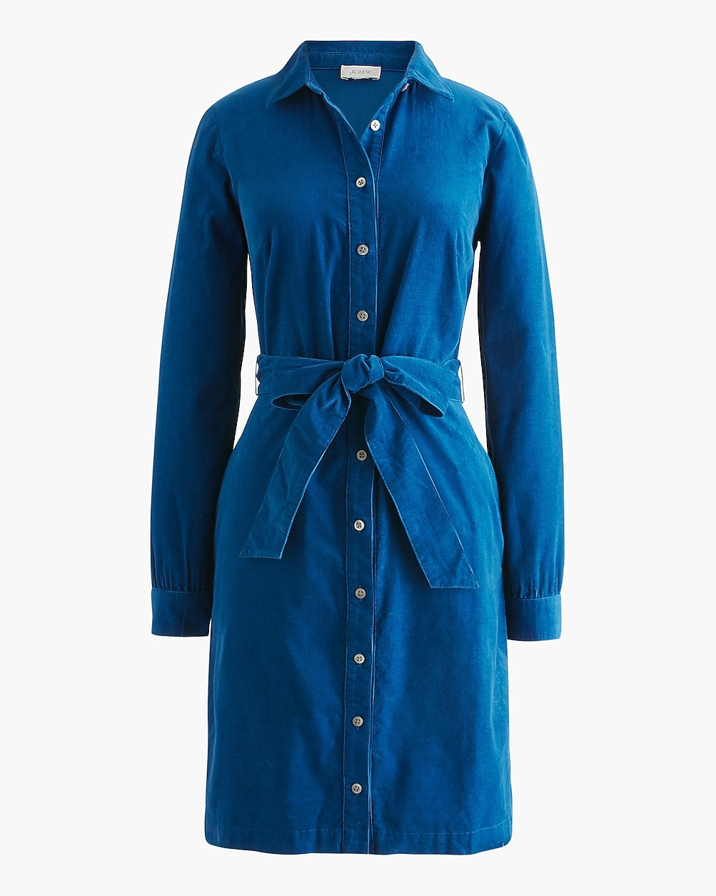 Long-sleeve corduroy shirt-dress | J.Crew Factory