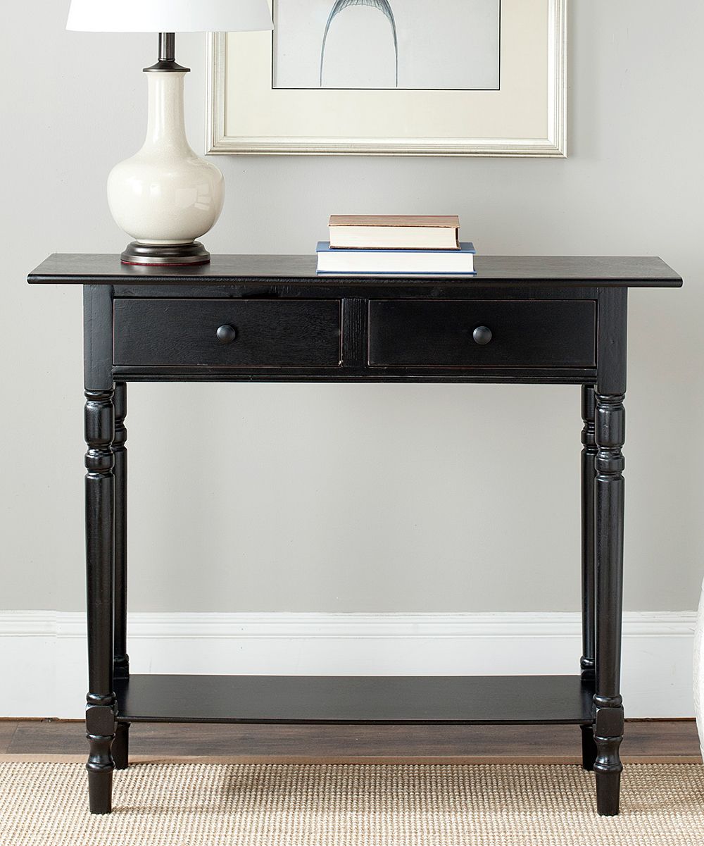 Safavieh Console and Sofa Tables DISTRESSED - Distressed Black Rosemary Console | Zulily