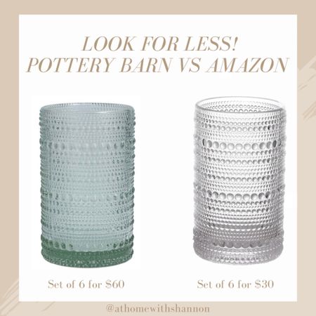 Designer look for less! Get these trending glasses from Amazon half the price of the pottery barn ones!! 
#home #deal #glass

#LTKhome #LTKstyletip #LTKFind