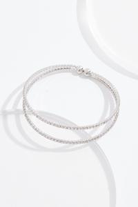 Double Row Rhinestone Cuff Bracelet | Cato Fashions