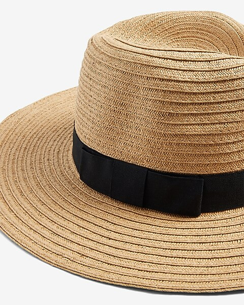 Straw Ribbon Band Panama Hat | Express