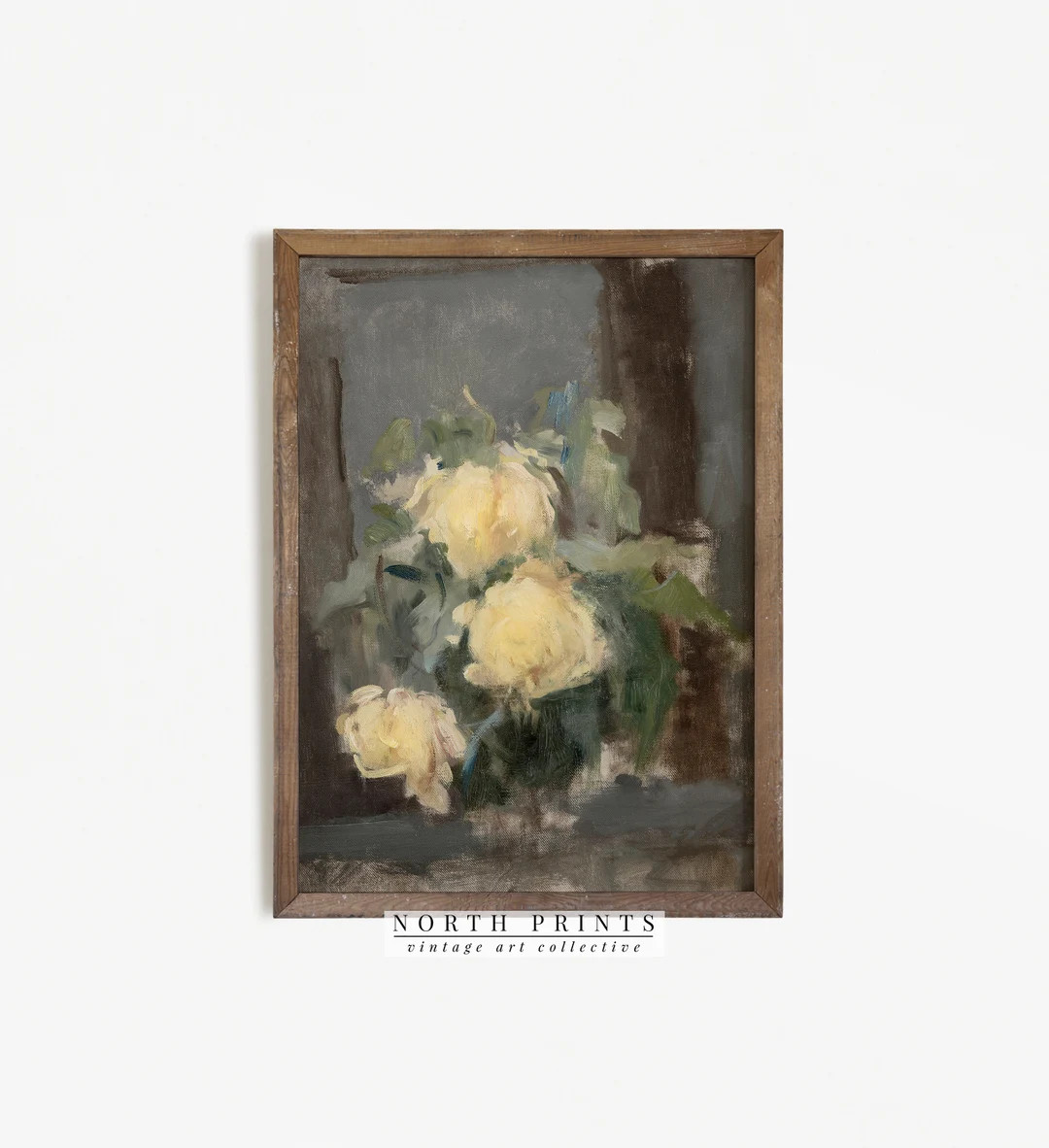 Roses Art Print | Vintage Painting Flower Still Life Wall Art Digital PRINTABLE | 731 | Etsy (US)