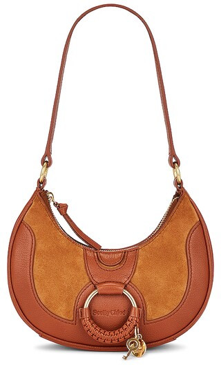Hana Half Moon Bag in Caramello | Revolve Clothing (Global)