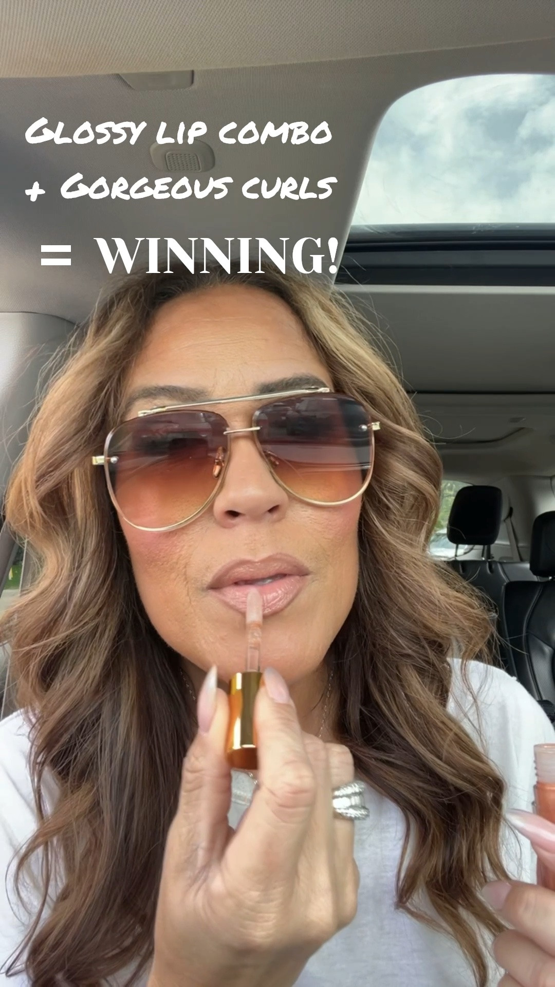 A winning lip combo must be glossy! This lip topper is elite!! @Gemme Beauty Gorgeous curls are a must to feel my best and this is my fav curling iron which I use as a wand. It’s the 1.25” long barrel curling iron. 
#LaidbackLuxeLife

Lip combo shades:
Lip liner ‘Deep Taupe’
Lipstick ‘KIM KW’
Lip topper ‘Girlie Girl’

Tshirt: M

Hey Beautiful! Feel free to comment on this post if you have any questions! 🫶🏽

Follow me for more fashion finds, beauty faves, lifestyle, home decor, sales and more! So glad you’re here!! XO, Karma

#LTKgrwm #LTKOver40 #LTKBeauty