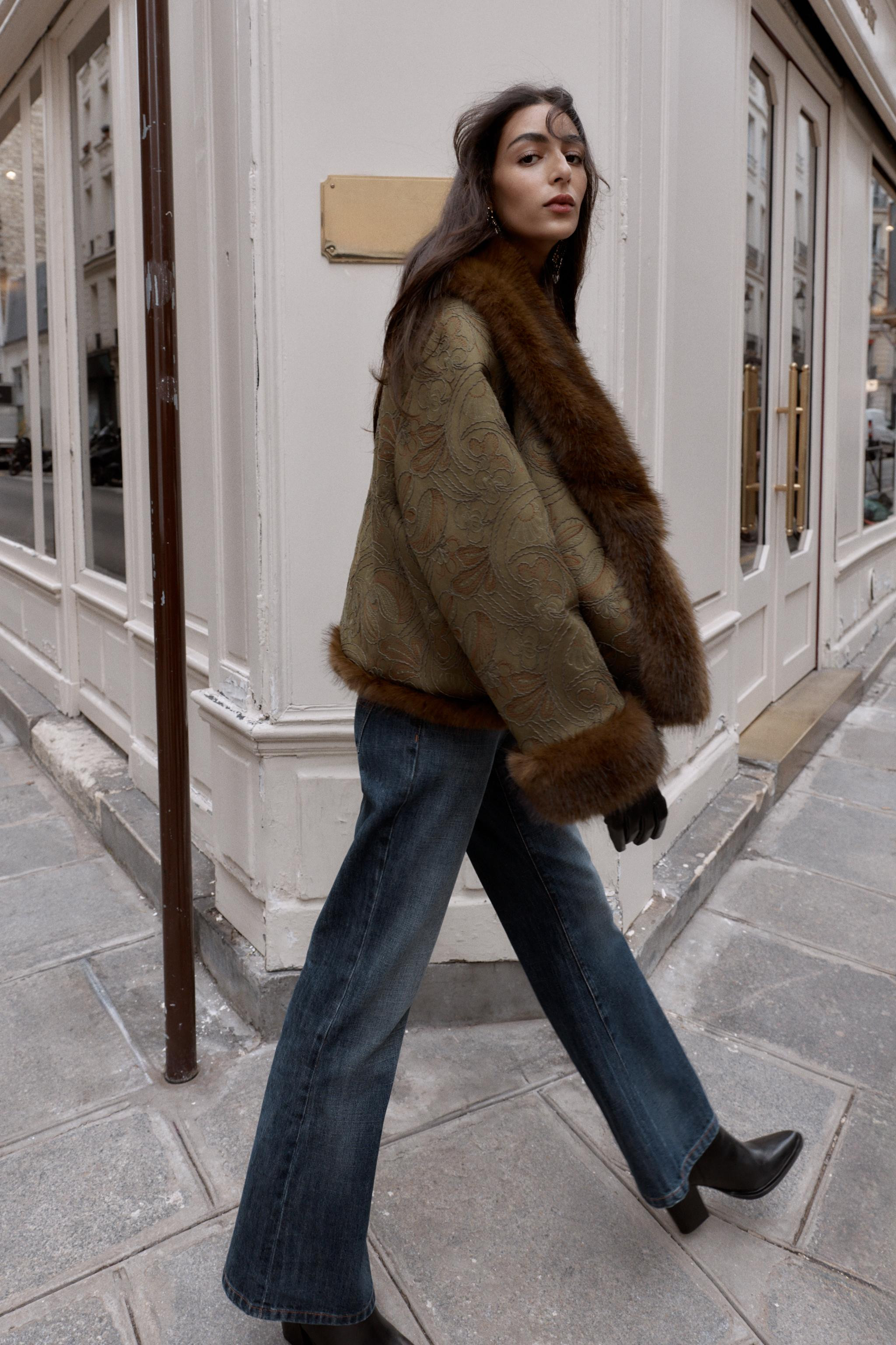 EMBROIDERED DOUBLE-FACED JACKET | Zara US