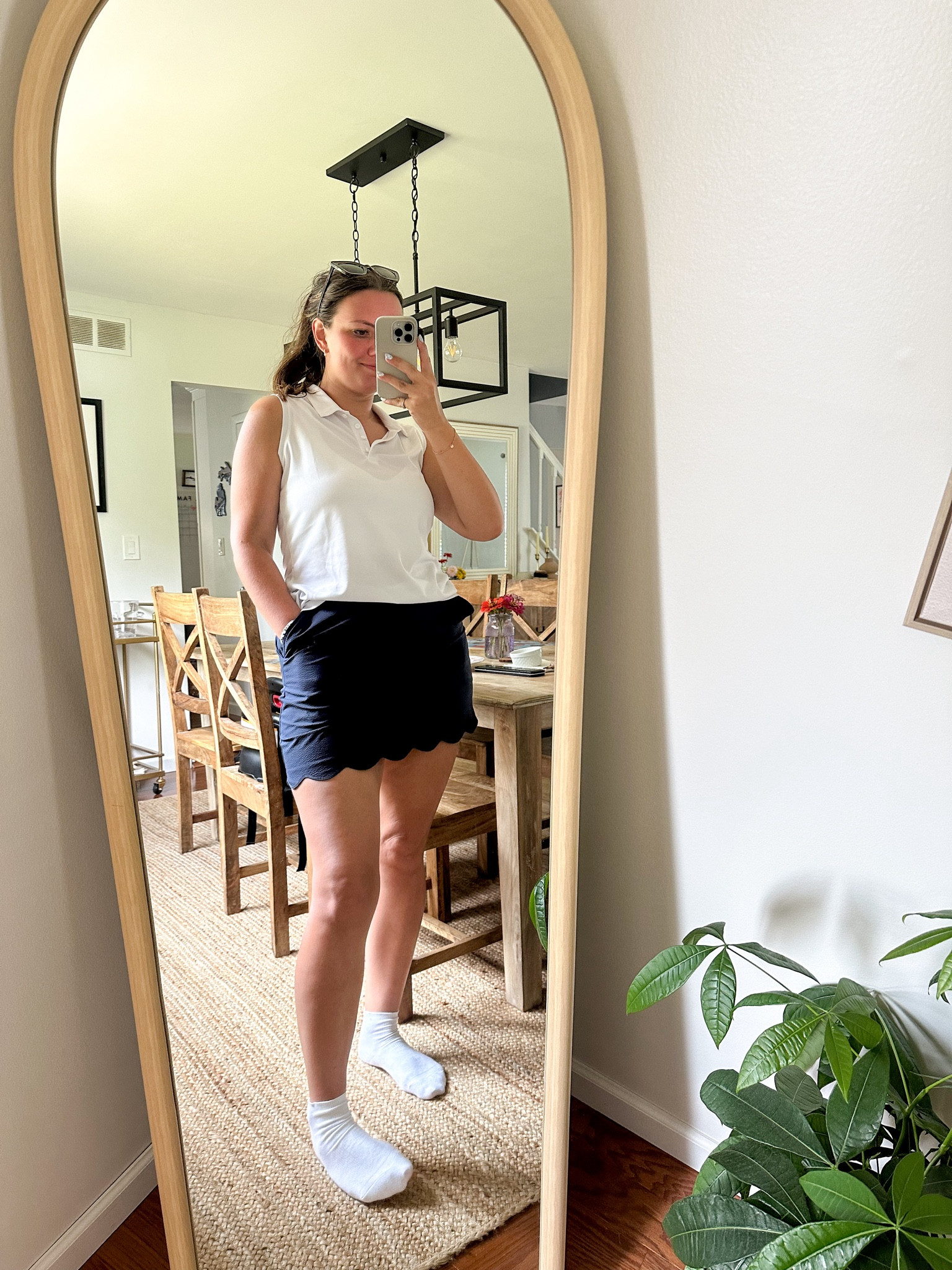 Loving this new scalloped hem skirt for golf! So comfortable and cute!! 