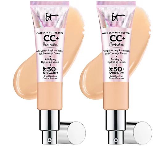IT Cosmetics CC+ Cream Illumination Foundation Duo | QVC