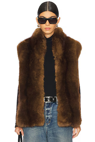 Apparis Laila Mink Vest in Mink from Revolve.com | Revolve Clothing (Global)