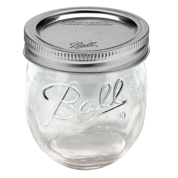 Ball 4ct 8oz Collection Elite Glass Jam Jar with Lid and Band - Regular Mouth | Target