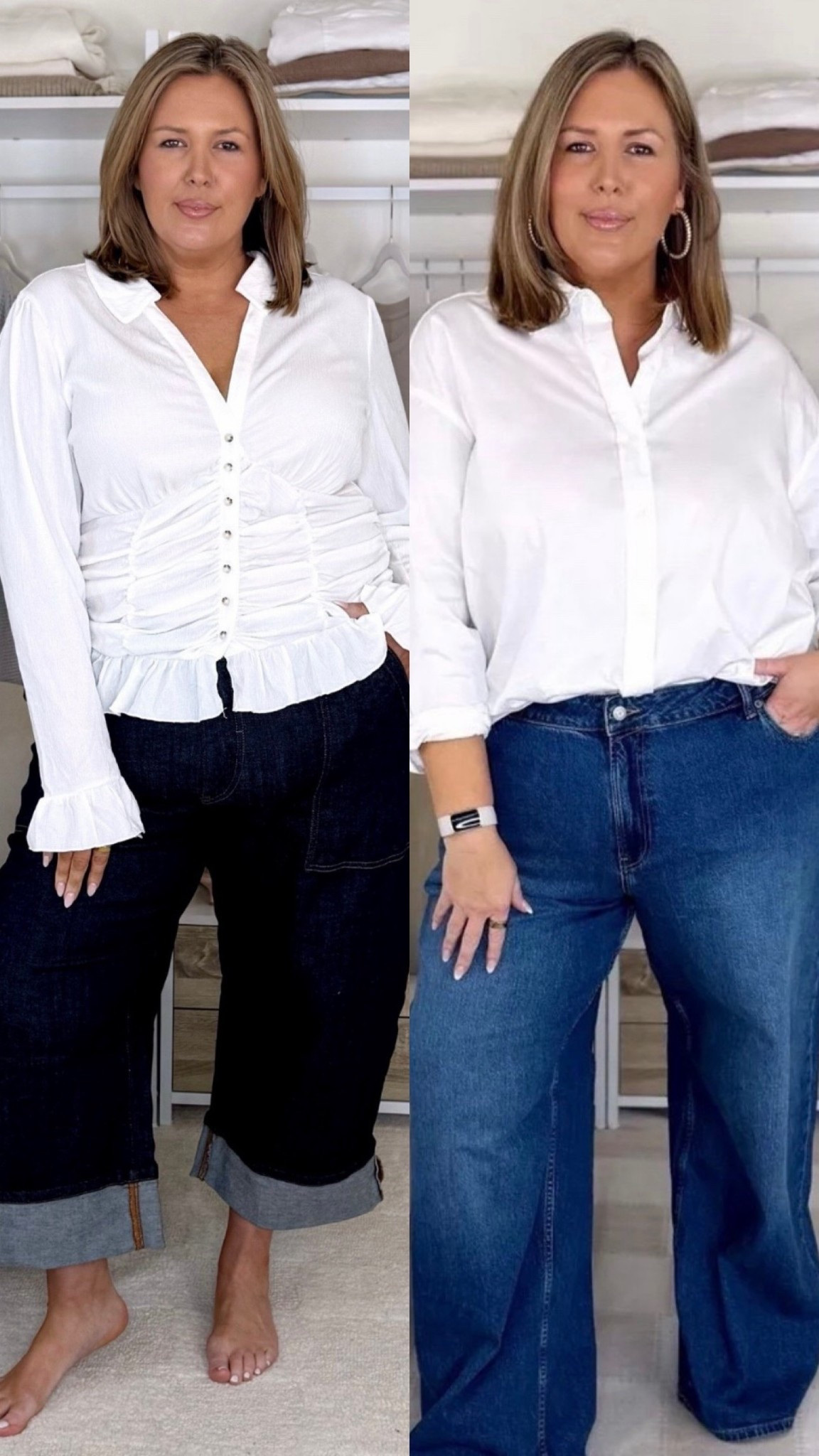 1. The top is a 2X and the jeans are a 20W! 2.  The white button down is a 1X, I should have gotten my normal 2X because it is a little tight in the hips! The jeans are a 20W. 

Plus size fashion, midsize fashion, everyday outfit ideas, JCPenney haul, elevated casual, fall fashion, fall outfit ideas, chic style, trendy fashion

#LTKPlusSize #LTKOver40 #LTKMidsize