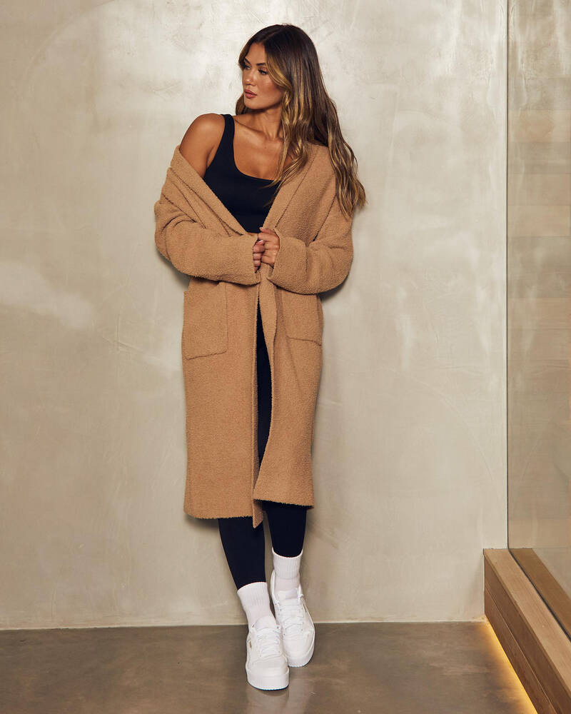 Penelope Longline Teddy Knit Cardigan | City Beach (US)