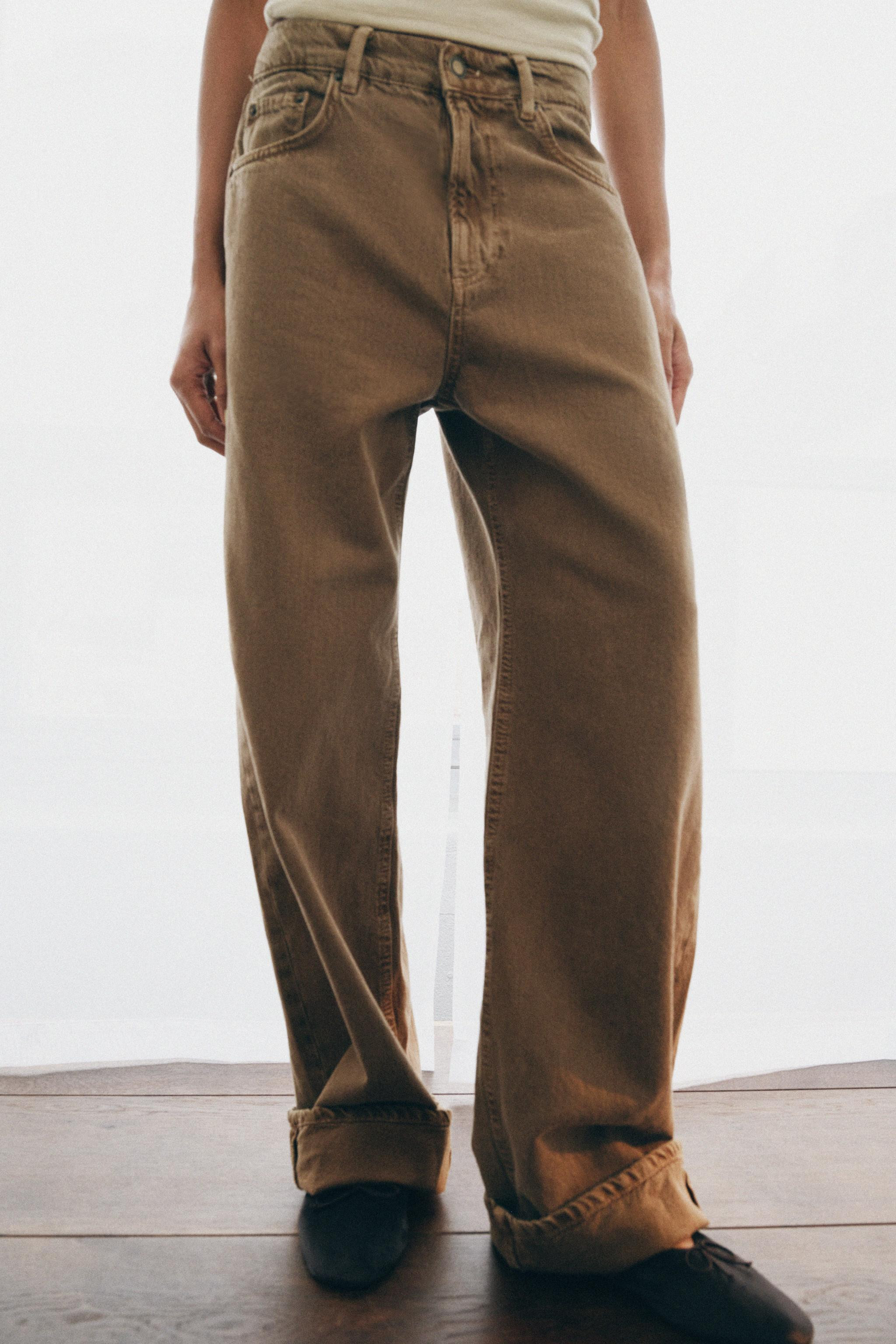 ZW COLLECTION BAGGY MID-WAIST JEANS | Zara UK