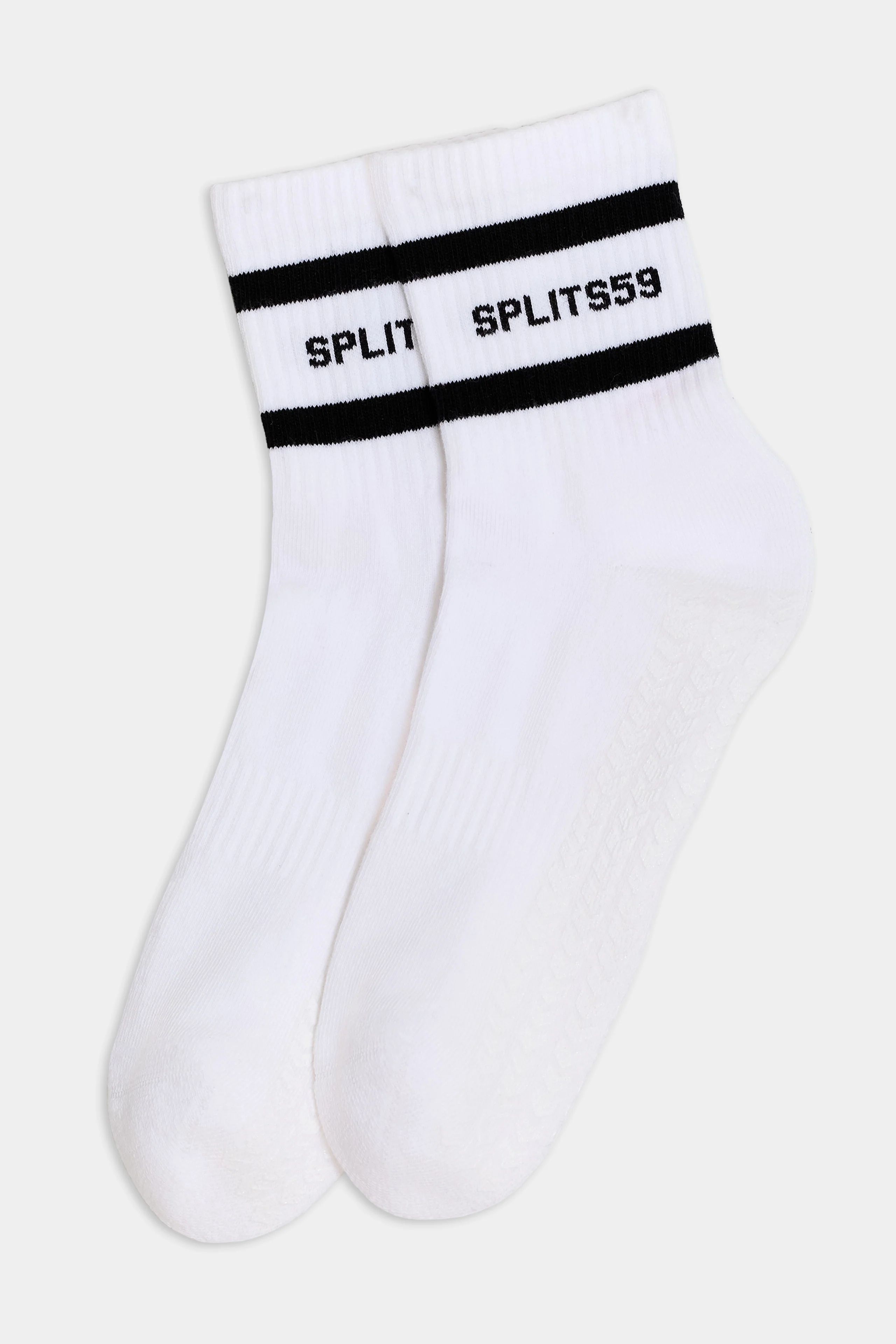 Logo Stripe Ankle Socks with Grip | Splits59.com