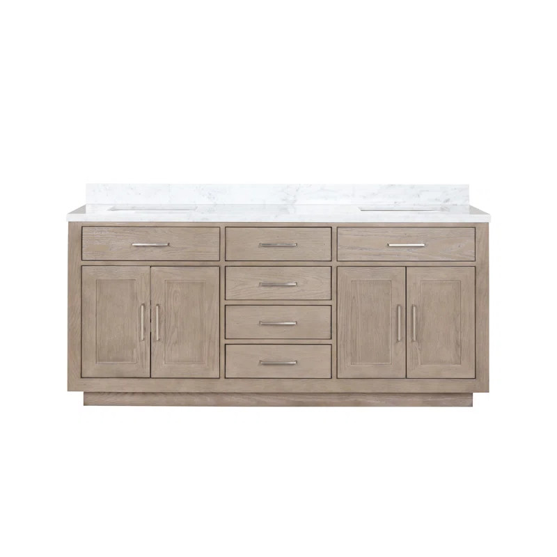 72" Double Bathroom Vanity Set | Wayfair Professional