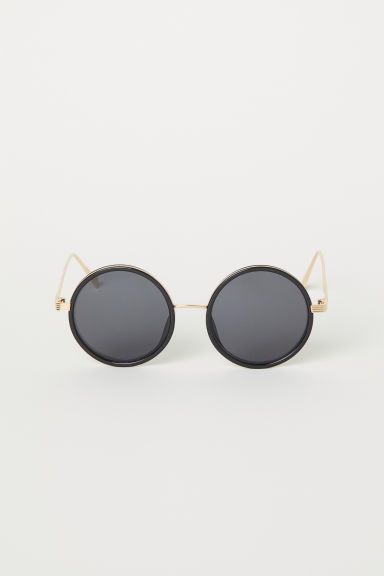 H & M - Round Sunglasses - Black | H&M (US)