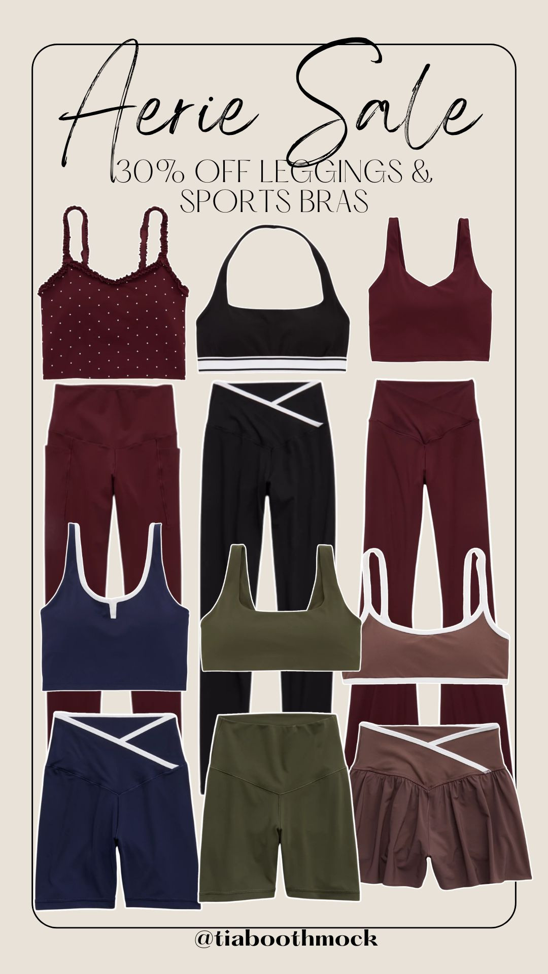 Your sign to refresh your activewear drawer. 🏋️‍♀️ Aerie's leggings and sports bras are on sale, and the colors are so good. 

 #LTKootd #LTKfitnessgoals #LTKActive