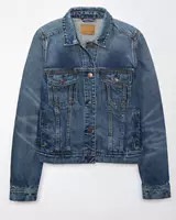 AE Strigid Classic Denim Jacket | American Eagle Outfitters (US & CA)