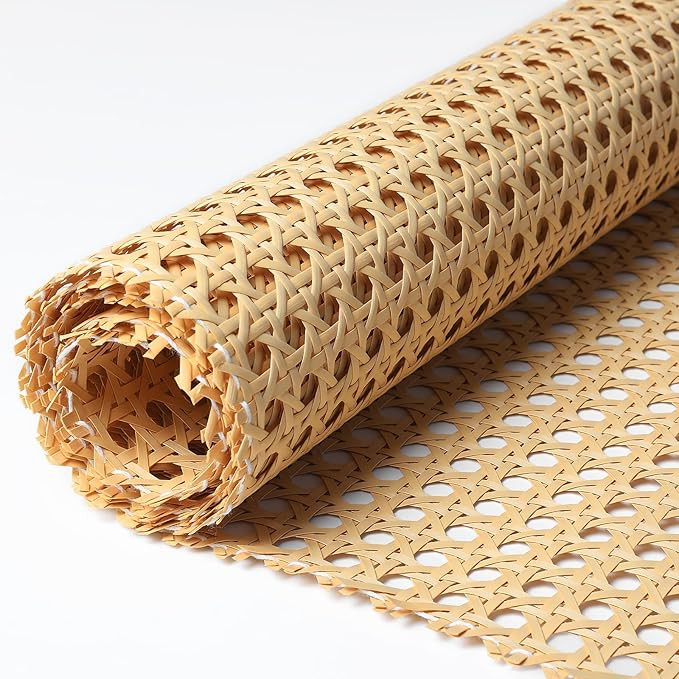 Storystore Rattan Webbing Roll, 16 x 80 Inch Woven Open Rattan Mesh PE Cane Webbing for DIY Home ... | Amazon (US)