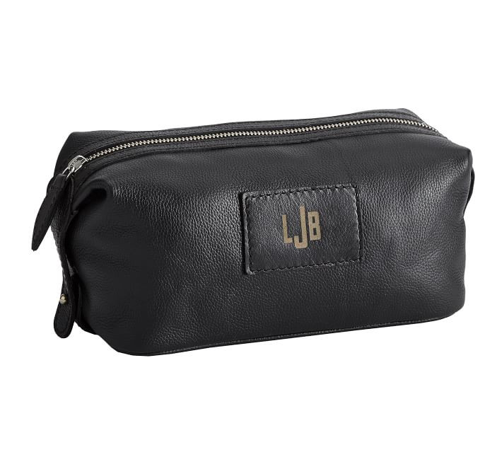 Grant Leather Toiletry Bag | Pottery Barn (US)