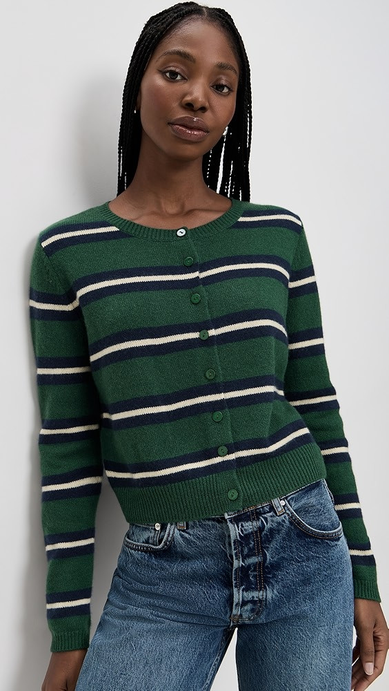 Clara Cashmere Crew Cardigan | Shopbop